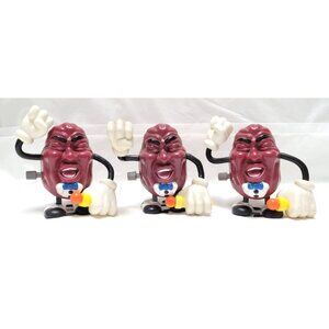 Lot of 3 Applause Vintage 1988 California Raisins Wind-Up Moving Figures
